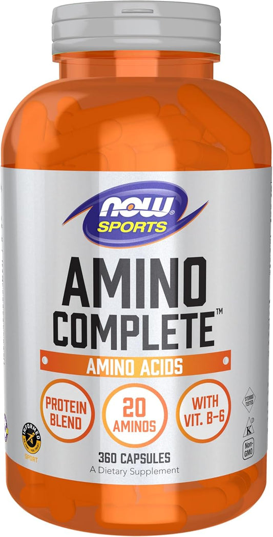 NOW Sports Nutrition, Amino CompleteTM with Vitamin B-6, 360 Count