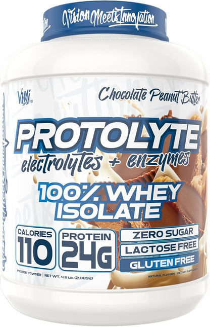 VMI Sports ProtoLyte Whey Isolate Protein Powder, Chocolate Peanut Butter, 4.6 lbs
