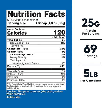 Nutricost Whey Protein Powder, Unflavored, 5 pounds - from Whey Protein Concentrate