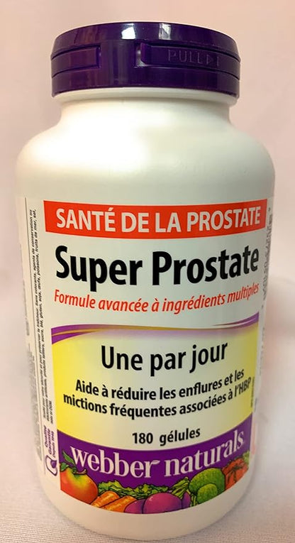 Webber Naturals Super Prostate One Per Day, 180 softgels