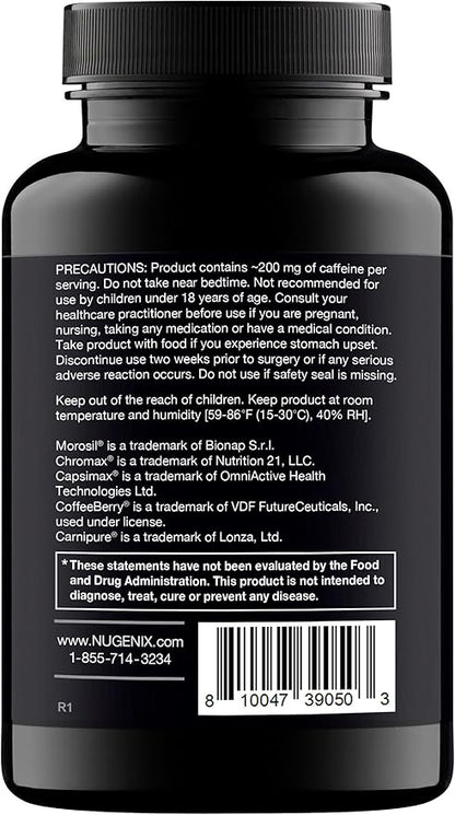 Nugenix Thermo - Thermogenic Fat Burner Supplement Pills for Men, Extreme Metabolic Accelerator, 42 Count