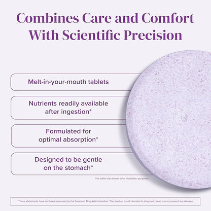 BariMelts Bariatric Multivitamin with Iron - 60 Fast-Dissolving Tablets (1-Month Supply) - Sugar-Free Bariatric Vitamins for Women, Natural Blueberry Flavor