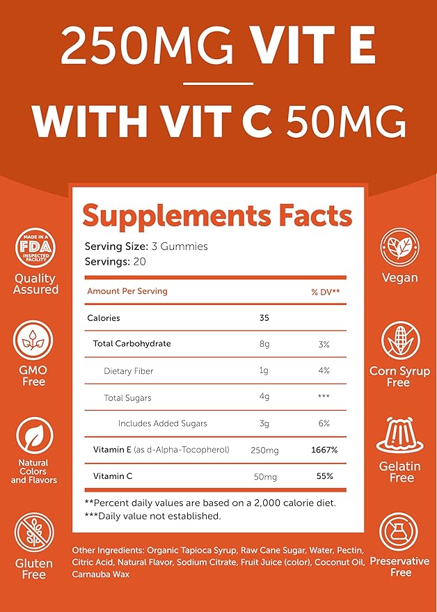 Lunakai Collagen and Vitamin E Gummies Bundle - Non-GMO Anti Aging Supplements for Men & Women - Natural Gummy with Vitamin C & 250 mg Natural VIT E