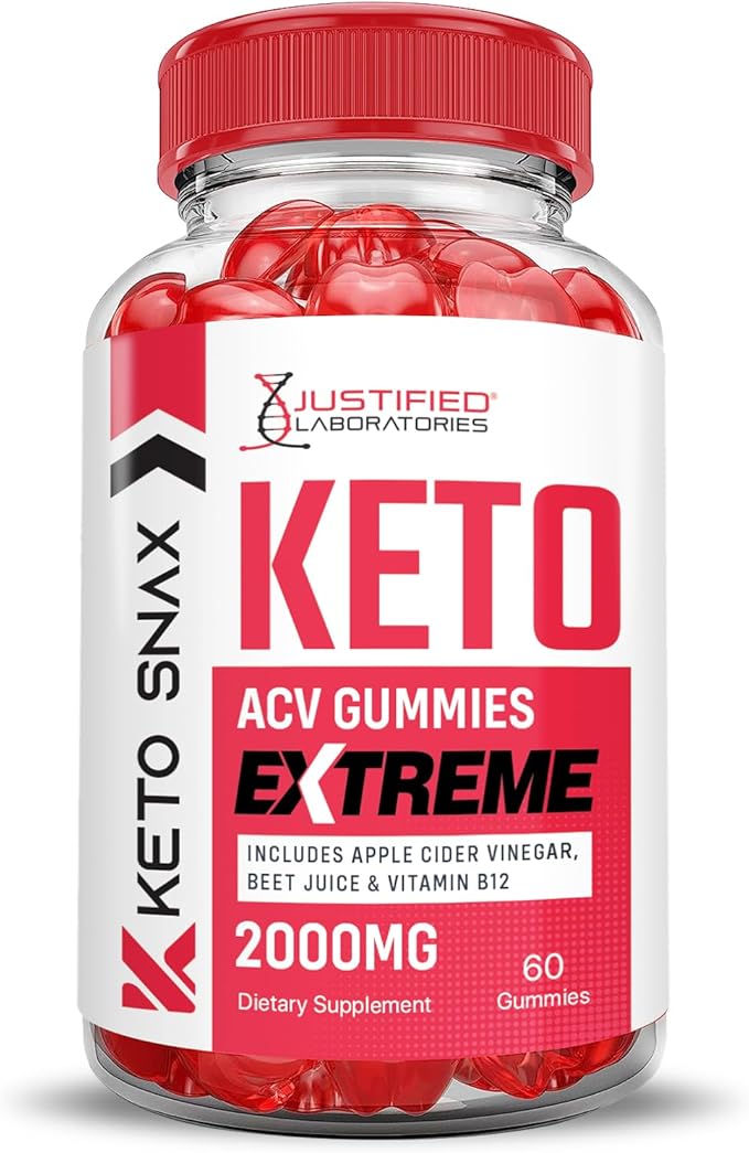 (5 Pack) Keto Snax Keto ACV Gummies Extreme 2000MG Keto Snax Keto Gummies Advanced Formula Apple Cider Vinegar with Pomegranate Beet Juice Powder B12 Vegan Non GMO 300 Gummys