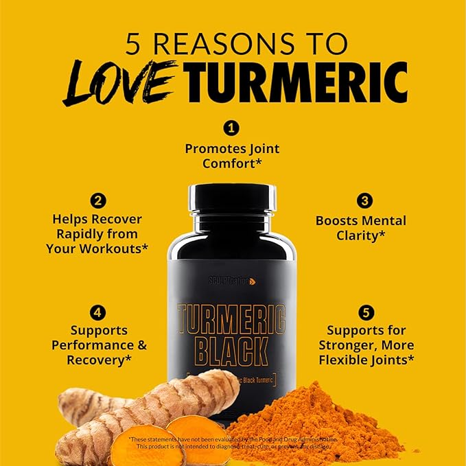 Sculpt Nation by V Shred Powerful Turmeric Supplement - Turmeric Curcumin with Black Pepper & Patented Ingredients for Joint Health - 30-Day Supply