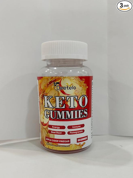 Keto ACV Gummies with B12 – Vegan Apple Cider Vinegar Supplement for Energy Boost and Gut Health, Gluten-Free Formula, 180 Count