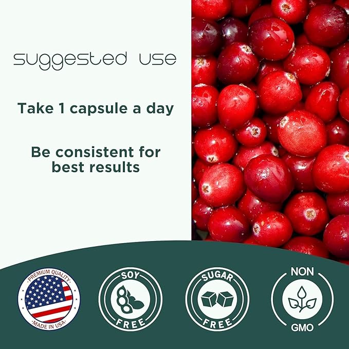 Cranberry Pills - Urinary Tract Health Cranberry Supplement - 36mg of Potent PACs - Non GMO, Vegan, Gluten Free - by Heale - 180 Capsules