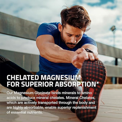 Bronson Magnesium Glycinate 200 MG per Serving Chelated for High Absorption, Gentle On Stomach, Non-GMO, 120 Vegetarian Capsules