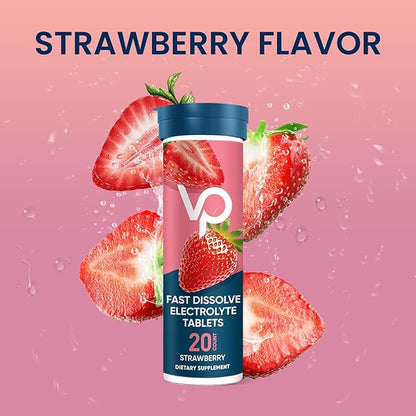 Venture Pal Chewable Electrolyte Tablets, Fast-Dissolve Sugar-Free Stick Salt Tablets - Variety Pack for Rapid Hydration, Outdoor Running, Hiking, Sports | Keto & Vegan Friendly | 80 Count (4 Pack)