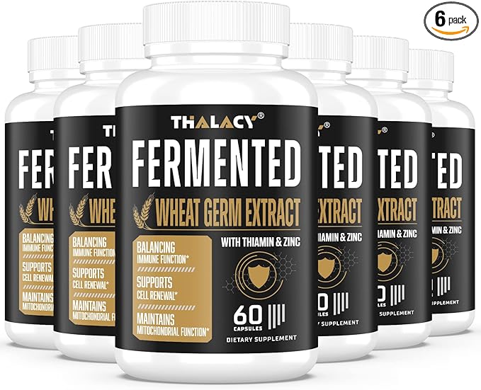 Spermidine Supplements 13mg - 1300mg Wheat Germ Extract Capsules Potent Formula with Higher Spermidine Content and Zinc for Healthy Aging, Daily Immune System and Cell Renewal (6 Pack)