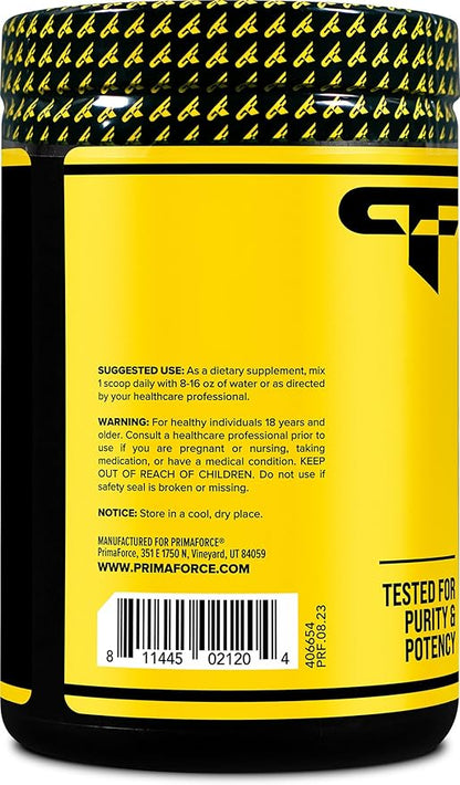 Primaforce BCAA Powder (Pineapple Mango) (30 Servings) - 7000MG 2:1:1 BCAAs, Post-Workout Recovery Drink with Amino Acids and Real Salt for Men & Women
