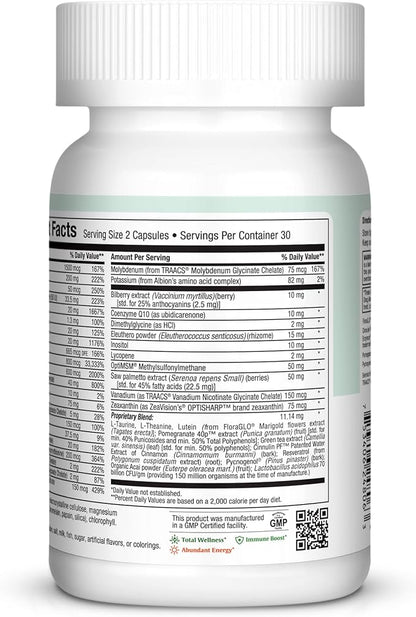 Maxi Health Longevity - Multivitamins & Minerals Supplement for Men Over 50-60 Capsules - Kosher (LM)