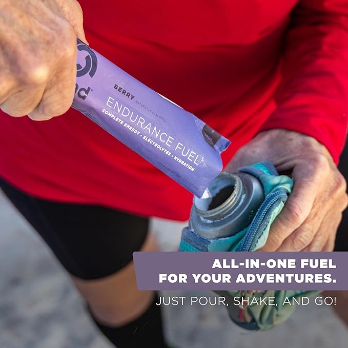 Tailwind Nutrition Endurance Fuel, Electrolyte & Hydration Sports Drink Mix Powder, Gluten-Free, Vegan, Berry, 30 Servings