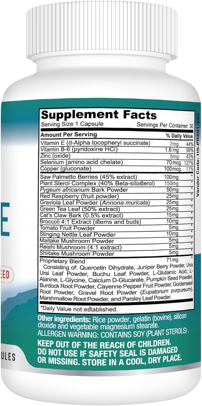 Best Earth Naturals Prostate Support Supplement for Men - Prostate Support - 30 Day Supply