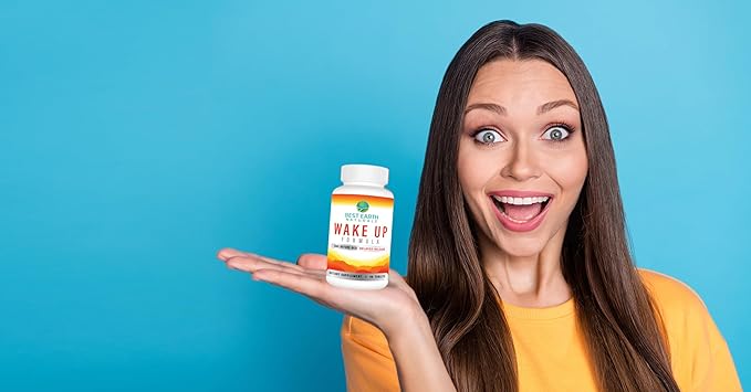 Best Earth Naturals Wake Up Formula, Supplement Delayed Time Release Energy 40 Count