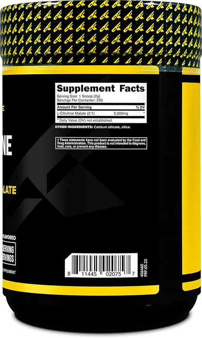 PrimaForce L-Citrulline Malate Powder, Unflavored Pre Workout Supplement, 500 grams - Energy Support, Aids Recovery, Enhances Strength Performance – Vegan, Non-GMO