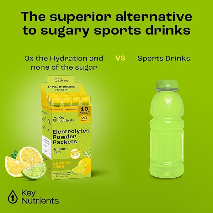 KEY NUTRIENTS Electrolytes Lemon Lime 40’s Stick Packs