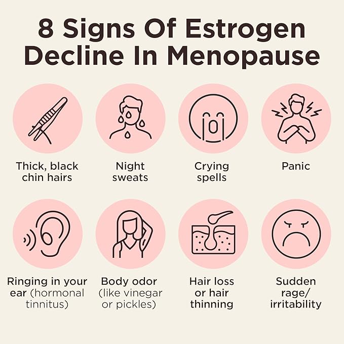 BB Company CalmAgain Menopause Support, Relief & Hormone Balance - Nervousness Relief, Mood Support, Hot Flashes, Night Sweats - Feel Calm - Antioxidant Rich Siberian Rhubarb, Sage, Saffron (30 Ct)