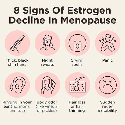 BB Company CalmAgain Menopause Support, Relief & Hormone Balance - Nervousness Relief, Mood Support, Hot Flashes, Night Sweats - Feel Calm - Antioxidant Rich Siberian Rhubarb, Sage, Saffron (30 Ct)