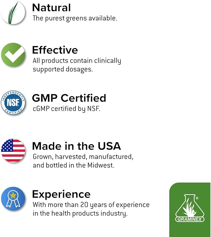 Barley Grass Tablets - Energy Boosting Greens Nutritional Supplement - Antioxidant-Rich Superfood with Multivitamin, Minerals, Amino Acids - 240 Tablets