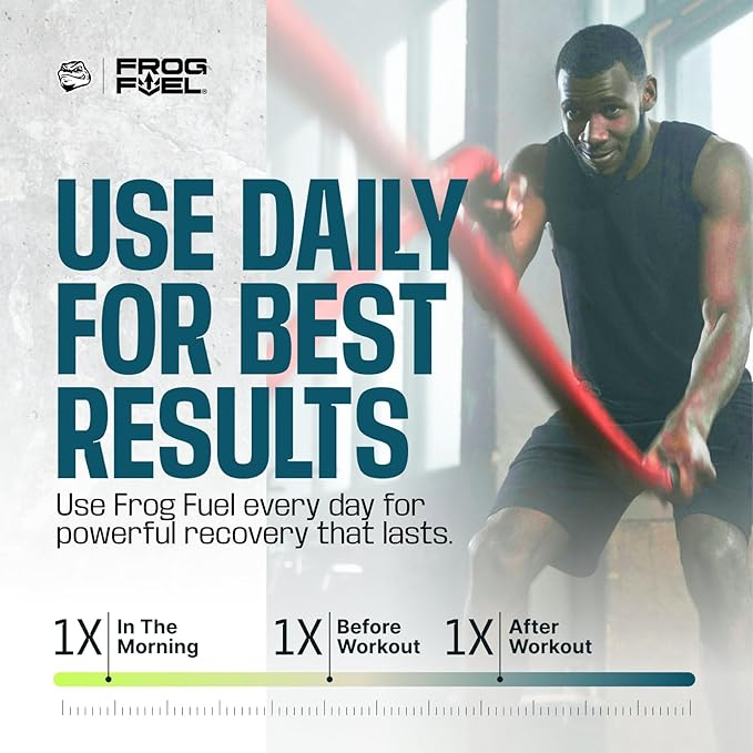 Frog Fuel Power Regular Protein Shot, 15g Protein Nano-Hydrolyzed Grass Fed Collagen, Post Workout, Gluten Free, Fat & Sugar Free, 22 Amino Acids, 0 Carbs, Berry, 1 oz Packets, 24 Pack