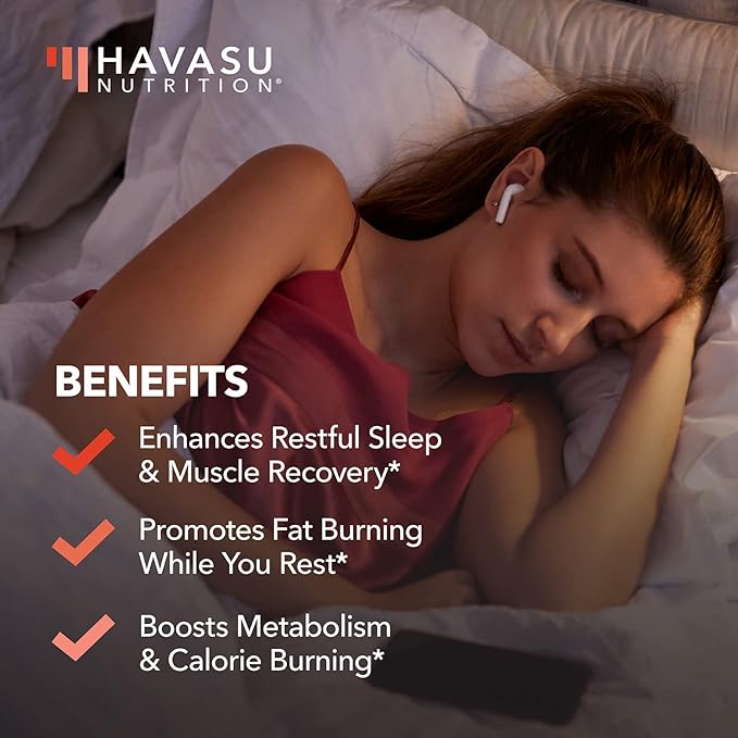 Night Time Fat Burner for Men and Women - Appetite Suppressant for Weight Loss with Melatonin for Sleep Support - Weight Loss Supplement and Metabolism Booster - 2 Month Supply Weight Loss Pills