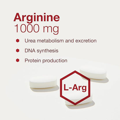 Protocol L-Arginine 1,000mg - Amino Acid - Urea Detox - Protein Protection - 120 Veg Caps