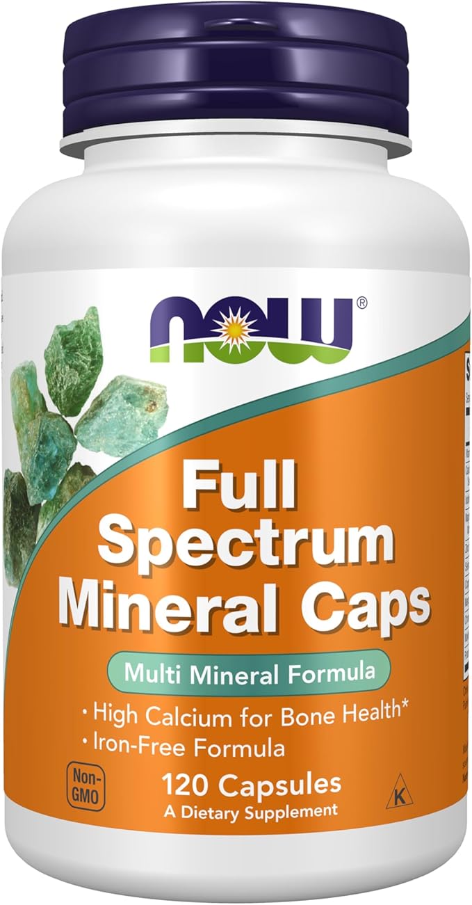 NOW Supplements, Full Spectrum Mineral Caps, Multi Mineral Formula, 120 Count (Pack of 1)