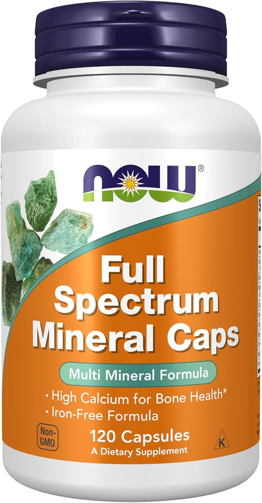 NOW Supplements, Full Spectrum Mineral Caps, Multi Mineral Formula, 120 Count (Pack of 1)