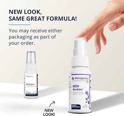 Metagenics BioSom - Liquid DHEA Supplement Spray - for Men & Women - with Grapefruit Extract, Stevia & DHEA - Liposomal Form of DHEA - 85 Servings