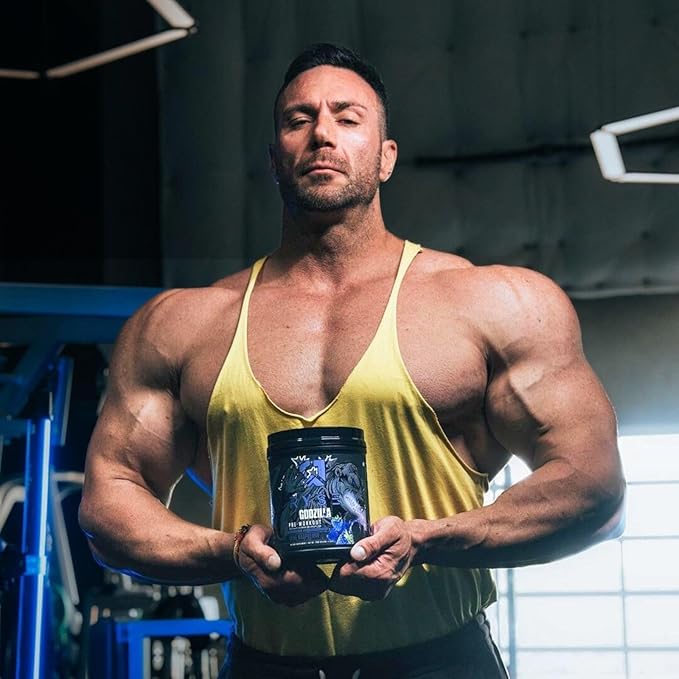 Ryse Noel Deyzel x Godzilla Pre Workout | Intense Pumps, Energy, & Focus | Citrulline & Beta Alanine | 400mg Total Caffeine | 40 Servings (Monsterberry Lime)