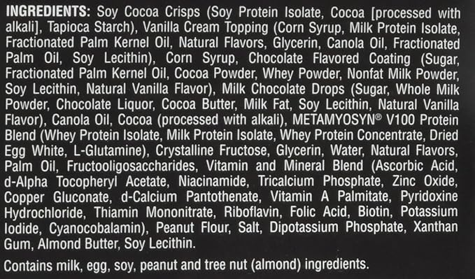 MET-Rx Big 100 Protein Bar, Meal Replacement Bar, 32G Protein, Super Cookie Crunch, 9 Bars (Pack of 1)