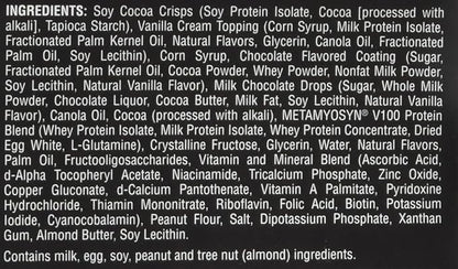 MET-Rx Big 100 Protein Bar, Meal Replacement Bar, 32G Protein, Super Cookie Crunch, 9 Bars (Pack of 1)