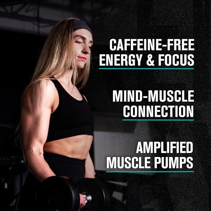 Jacked Factory Pumpsurge Max Stim Free Pre Workout - High-Performance Caffeine Free Pre Workout with L-Citrulline, N03-T Arginine Nitrate & Glutathione - 40 Servings, Blue Raspberry