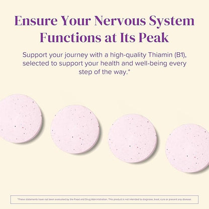 Barimelts Vitamin B1-90 Fast-Dissolving Tablets (3-Month Supply) - Sugar-Free Bariatric Vitamins for Women, Natural Berry Flavor