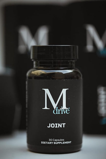 Mdrive Joint Support Supplement for Men - Supports Healthy Joint Function, Flexibility, Comfort & Mobility - Features UC-II Collagen, Turmeric Curcumin & Sodium Hyaluronate from Hyaluronic Acid, 30ct