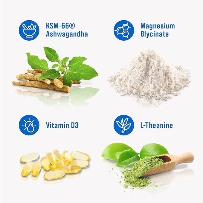 Nello Supercalm Powdered Drink Mix, Raspberry Lemonade, L Theanine, Ksm-66 Ashwagandha, Magnesium Glycinate, Vitamin D 3, Supplements for Relaxation & Focus, No Sugar, Non GMO, On The Go, 20 Ct