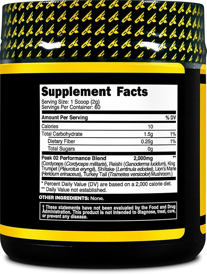 PrimaForce Peak O2 Workout Supplement, 120 grams - Proprietary Blend, Non-GMO, Vegan and Gluten Free