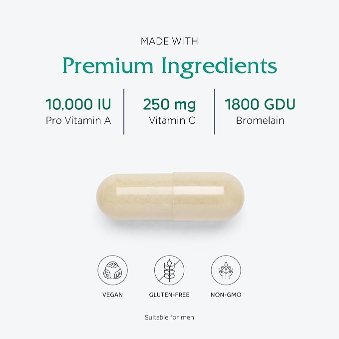 Vitanica Opti-Recovery, Pre & Post Surgery Support, Wound Care, BBL, Tummy Tuck, C Section & Postpartum Vitamin Essentials Healing Support, Scar, Shoulder, Hysterectomy, Breast & Lipo, Vegan, 60 Caps