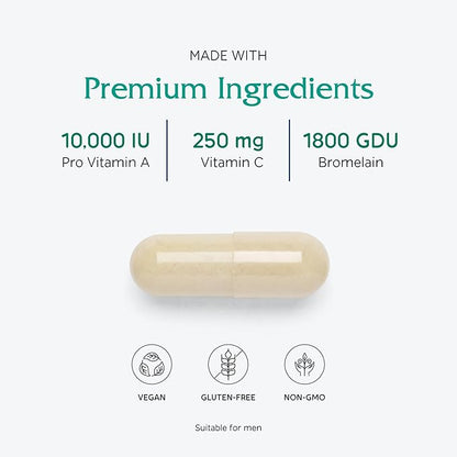 Vitanica Opti-Recovery, Pre & Post Surgery Support, Wound Care, BBL, Tummy Tuck, C Section & Postpartum Vitamin Essentials Healing Support, Scar, Shoulder, Hysterectomy, Breast & Lipo, Vegan, 60 Caps