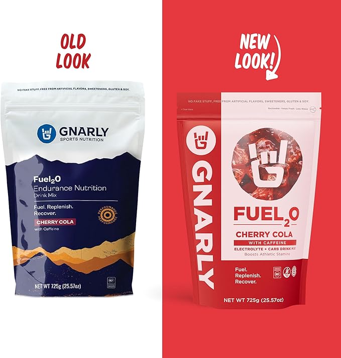 Gnarly Nutrition Fuel20 Electrolyte Powder - Fuel 2O Endurance Nutrition, NSF Content Certified, Electrolyte Solution, Fuel, Replenishment, and Recovery - Cherry Cola, 25.57Oz