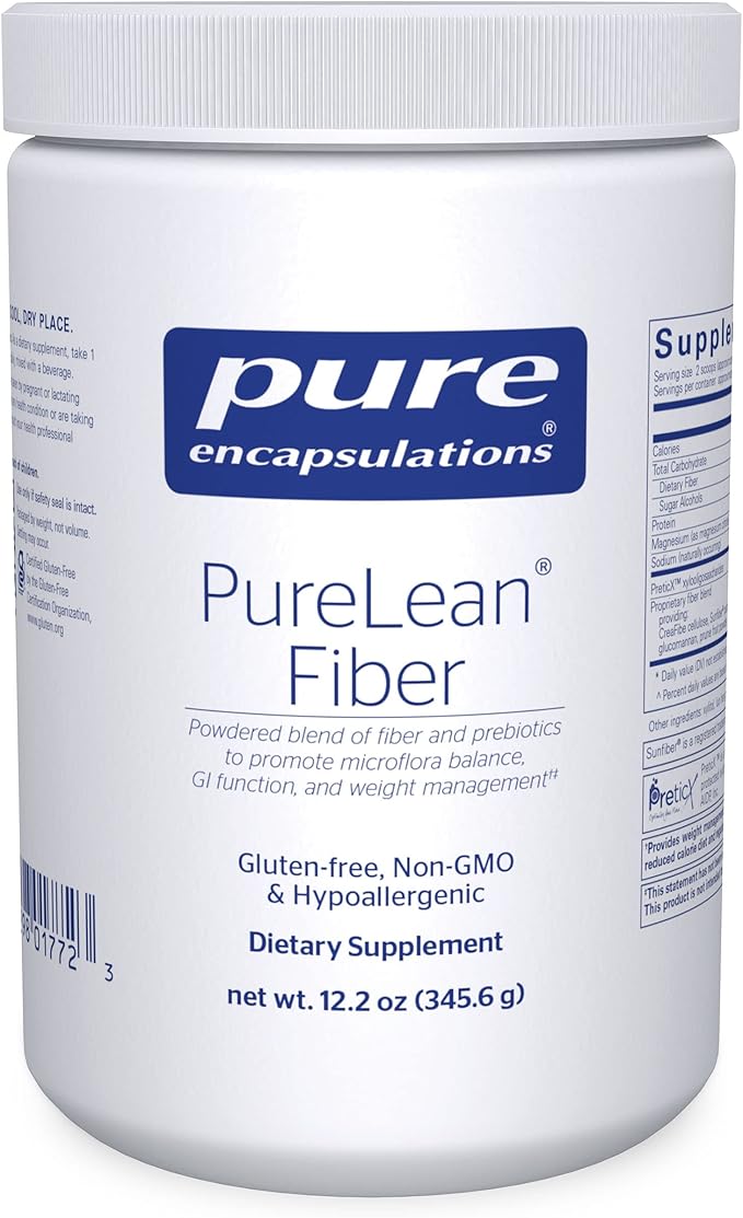 Pure Encapsulations PureLean Fiber | Powdered Blend of Soluble and Insoluble Fibers to Promote Weight Management** | 12.2 Ounces*
