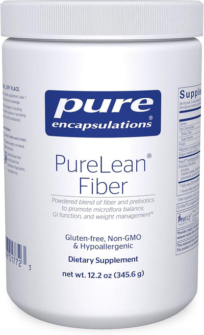 Pure Encapsulations PureLean Fiber | Powdered Blend of Soluble and Insoluble Fibers to Promote Weight Management** | 12.2 Ounces*