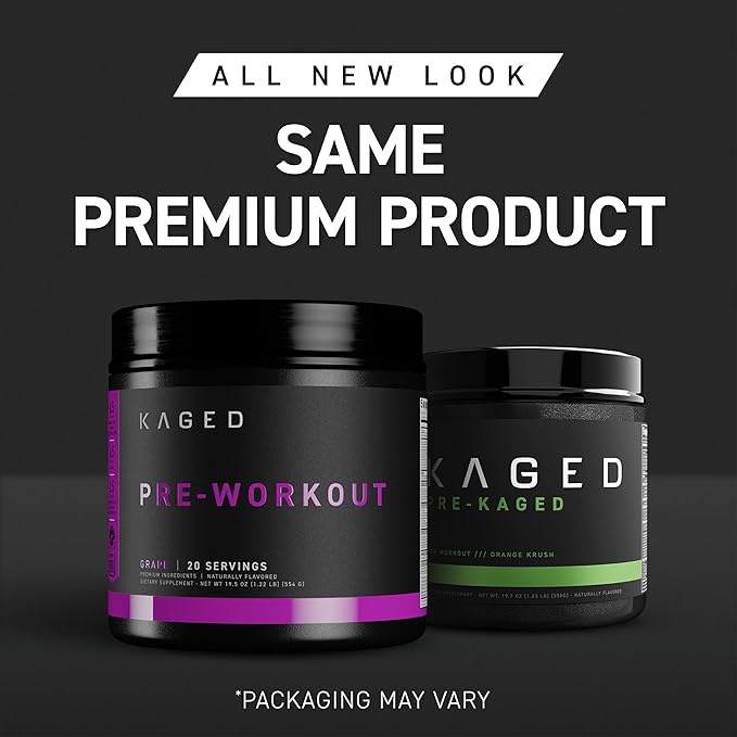 Kaged Pre-Kaged Sport Pre Workout Powder | Fruit Punch | Energy Supplement for Endurance | Cardio, Weightlifting Sports Drink | 20 Servings