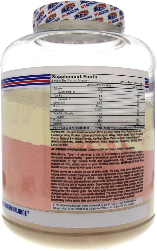 APS Nutrition Isomorph Protein Powder Supplement | Whey Protein Isolate | Ultra- Filtered | 28g Protein | Neapolitan Ice Cream, 5 Pound (Pack of 1)
