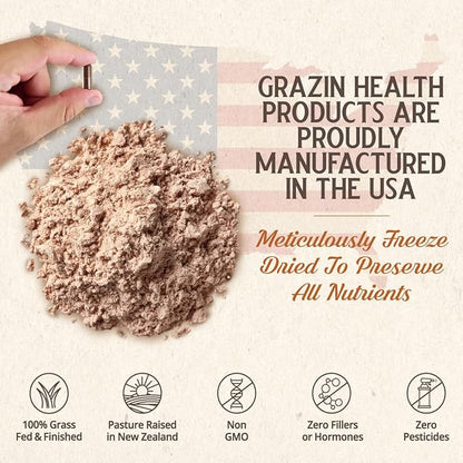 Grass Fed Bovine Spleen: 3000 Mg per Serving (30 Servings)