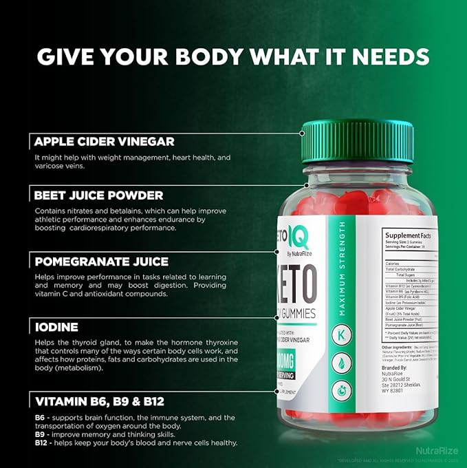 Keto IQ ACV Gummies, Keto IQ Gummies Advanced Weight Loss, Effective SlimmingGummies, Keto IQ + ACV Gummy, Fast Acting KetoIQ Diet Gummies, Gomitas Reviews (60 Gummies)