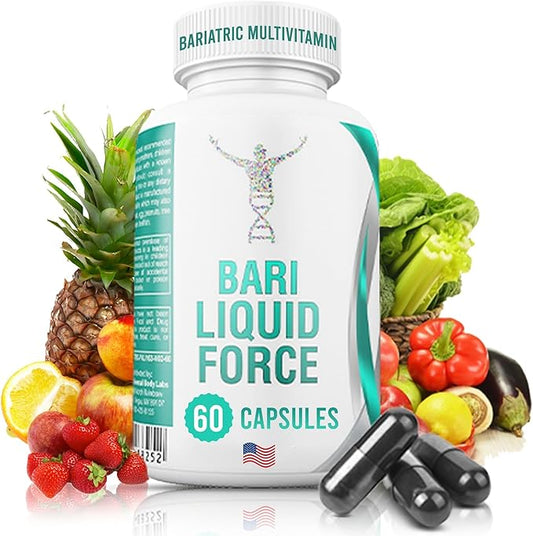 Universal Body Labs Bariatric Multivitamin with Iron Bariatric Multivitamin: Enhanced Absorption, 42 Super Fruits and Vegetables for Antioxidant Boost, Liquid Gel Capsules, Bariatric Must Haves