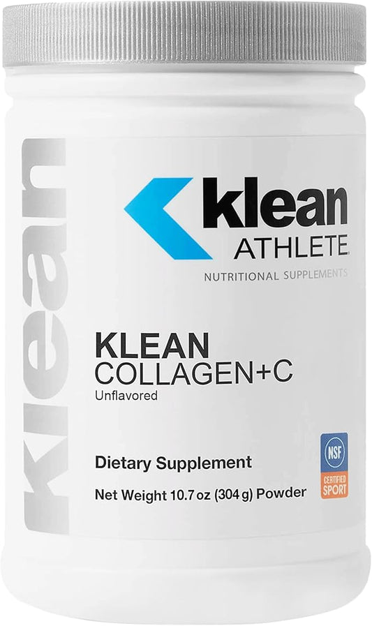 Klean ATHLETE Klean Collagen+C | Collagen Peptides with Vitamin C for Joint and Connective Tissue Support | 10.7 Ounces | Unflavored