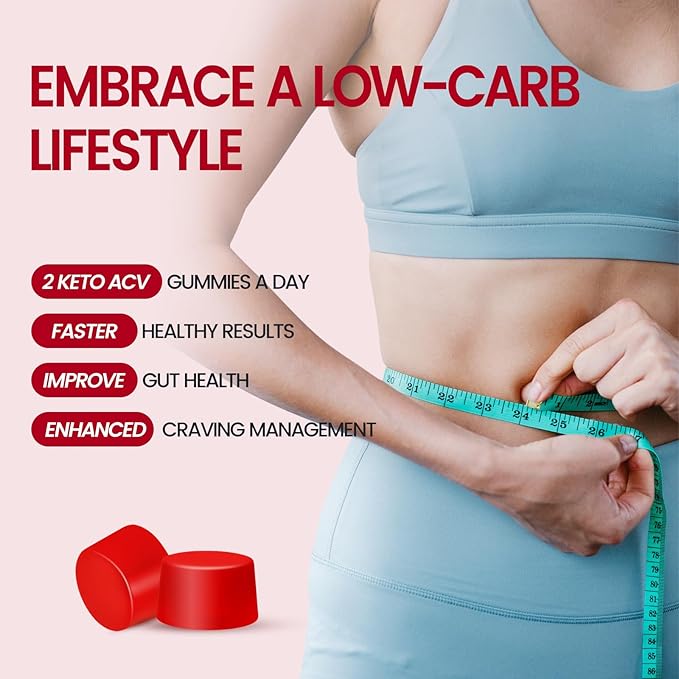 Keto ACV Gummies - ACV Keto Gummies Diet Supplement for Women Men - 1500mg Natural Apple Cider Vinegar with Mother - Low-Sugar, Gluten Free, Vegan, Non-GMO, Made in USA, 120 Count